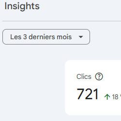 SEO + de 240 clics par mois
